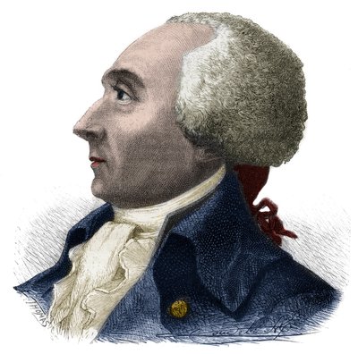 Retrato de Jacques Rene Hebert (1757-1794) Jornalista e político francês - Gravura em "Histoire des Girondins" de Alphonse de Lamartine (1790-1869) 1865-1866 - Coleção particular de Anonymous Anonymous