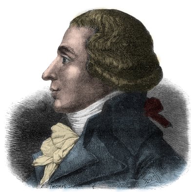 Retrato de Jean-Baptiste Boyer-Fonfrede (Jean Baptiste Boyer Fonfrede) (1766-1793), político francês - Depute to the Convention, pertence ao Girondins - Gravura em "Histoire des Girondins" de Alphonse de Lamartine (1790-1869) 1865-1866 - Privado de Anonymous Anonymous