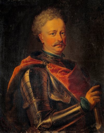 Retrato de João III Sobieski (1629-1696) Rei da Polónia Pintura anónima. Sol do século XVII. 0,81x0,64 m de Anonymous Anonymous