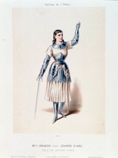 Retrato de Miss Krauss, na ópera Joana d