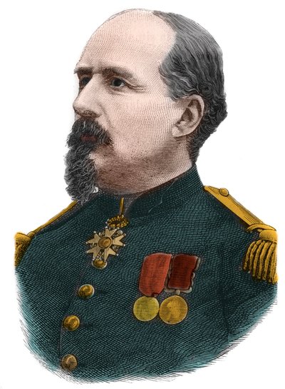 Retrato de Pierre Philippe Denfert Rochereau (Denfert-Rochereau) (1823-1878) Coronel francês. de Anonymous Anonymous
