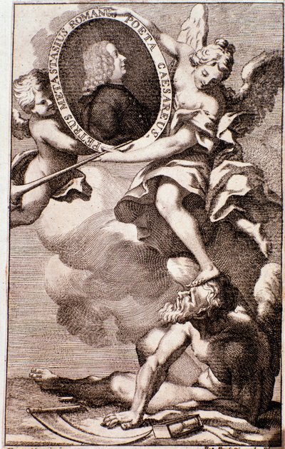 Retrato de Pietro Metastasio (gravura) de Anonymous Anonymous