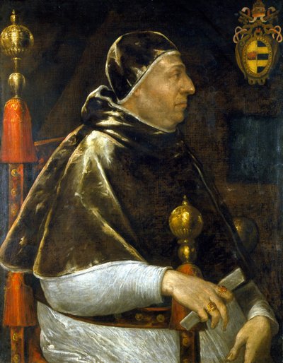 Retrato do Papa Alexandre VI (Rodrigo Borgia 1431-1503). pintura anónima. . Milão. de Anonymous Anonymous