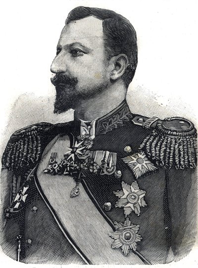 Retrato do Príncipe Fernando I (1861-1948) da Bulgária. Gravura em "Le Peute Parisien" (Le Peute Parisien) de Anonymous Anonymous