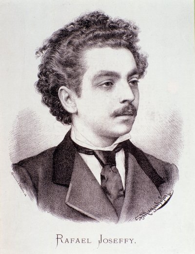 Retrato de Rafael Joseffy (gravura) de Anonymous Anonymous