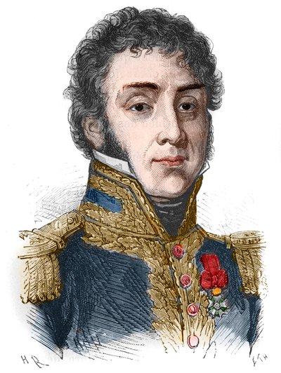 Retrato de Remy Joseph Isidore Exelmans (ou Exelmans), Marechal et Pair de France (1775 - 1852) - em "L