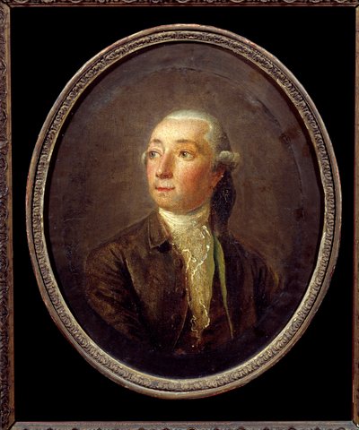 Retrato de Restif de La Bretonne (1734-1806) Escritor francês. Pintura anônima. Coleção particular. de Anonymous Anonymous