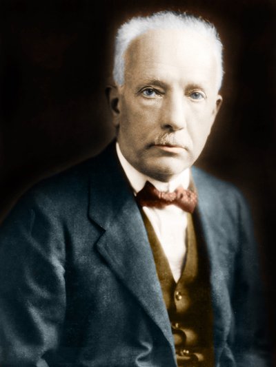 Retrato de Richard Strauss (1864-1949), compositor alemão de Anonymous Anonymous