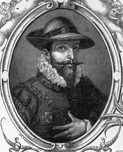 Retrato de Simone Cantarini disse a gravura Pesarese (1612-1648) de 1859 em "as galerias da Europa - Itália" de Armandaud. Coleção privada. de Anonymous Anonymous