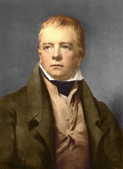 Retrato de Sir Walter Scott (1771-1832), poeta, romancista e historiador escocês. de Anonymous Anonymous