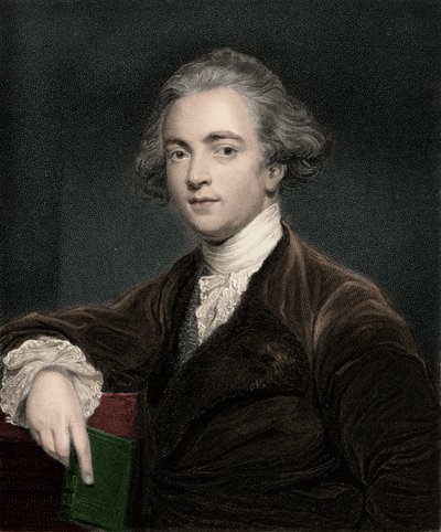 Retrato de Sir William Jones (1746-1794), linguista inglês - Sir William Jones 1746-1794 - filólogo inglês de Anonymous Anonymous