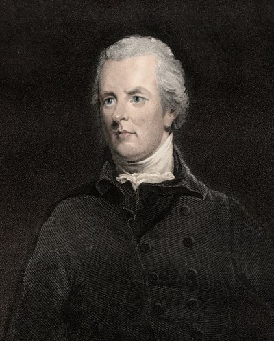 Retrato de William Pitt the Young (1759-1806), primeiro-ministro britânico de Anonymous Anonymous