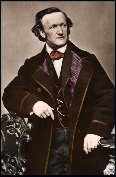 Retrato do compositor Richard Wagner (1813-1883) - Retrato de Richard Wagner (1813-1883), compositor alemão. de Anonymous Anonymous