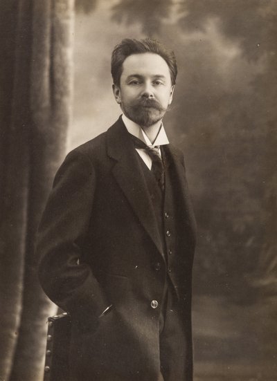 Retrato do compositor Alexander Scriabin (1872-1915) de Anonymous Anonymous
