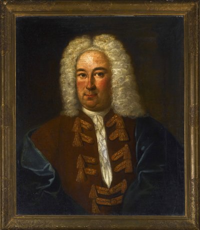 Retrato do compositor Georg Friedrich Handel (Haendel) (1685-1759), Anônimo. Óleo sobre tela, tamanho : 76x64 de Anonymous Anonymous
