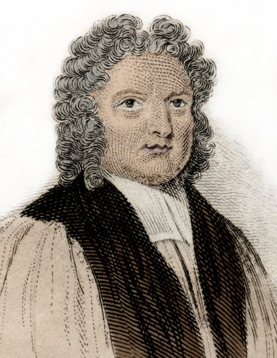 Retrato da eveque de Rochester Francis Atterbury (1663-1732), homem de letras e político. Gravura do século XIX. Milanês de Anonymous Anonymous