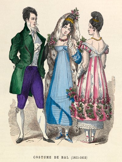 Fatos do baile de finalistas em 1811 - 1812 - coleção particular de Anonymous Anonymous