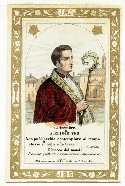 Santo Eligius (gravura de Anonymous Anonymous