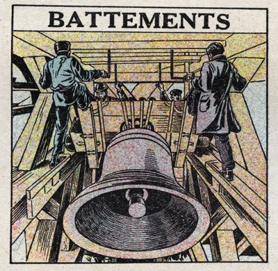 Energia sonora: interferência dos sons observados enquanto se ouve o bater de uma abelha. Ilustração anónima de 1925. Coleção privada. de Anonymous Anonymous