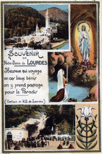 Cartão postal de Lourdes - Hautes Pyrenees (65) por volta de 1900. de Anonymous Anonymous