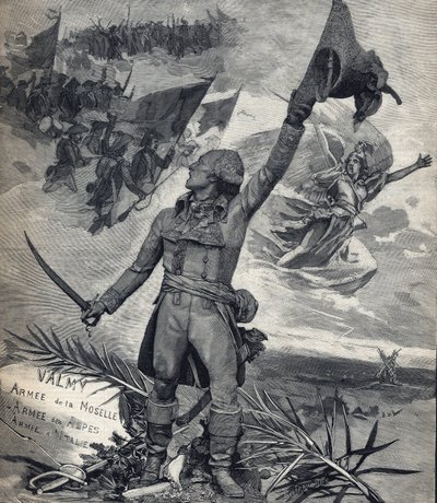 Estátua do General François Christophe Kellerman (1735-1820) General francês, vencedor da Batalha de Valmy (20 de setembro de 1792): "Viva a nação! “. Gravação em "Le petit parisien" em 14/09/1892. Coleção Particular de Anonymous Anonymous