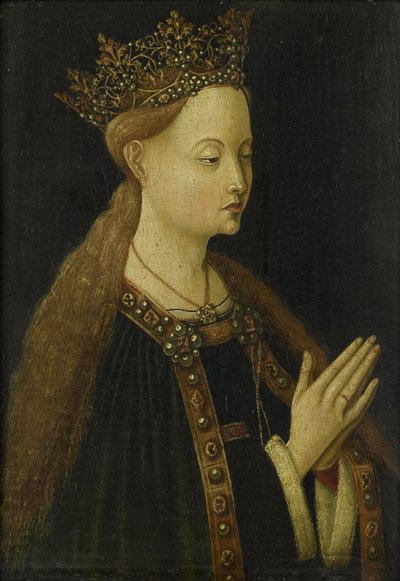 A Virgem, c.1500 (óleo sobre painel) de Anonymous Anonymous