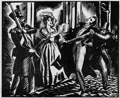 A morte do Duque de Berry (1778-1820) em 13/02/1820 na Academia Real de Música" O sobrinho do Rei Luís XVIII é assassinado na Ópera por Louvel, um republicano que queria extinguir a dinastia real. Ilustração retirada de "Le petit journal illustr de Anonymous Anonymous