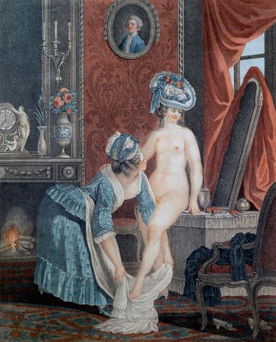 O banheiro por Louis Marin Bonnet (1736 - 1793). de Anonymous Anonymous