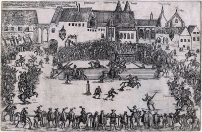 Torneio na época de Henrique I o Fowler (938) (Henri I de Saxe ou de Germanie, dit Henri l