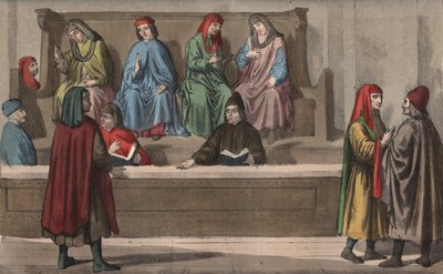 Merchant tribunal, ou tribunal de comércio - Século XV - Merchant tribunal, Itália de Anonymous Anonymous