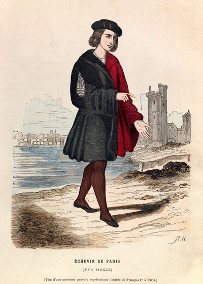 Un chevin de Paris au 16eme century - Alderman of Paris de Anonymous Anonymous