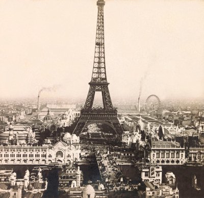 Exposição Universal de 1900 - Exposition Universelle de 1900 em Paris: Vista panorâmica dos Champs de Mars - coleção particular de Anonymous Anonymous