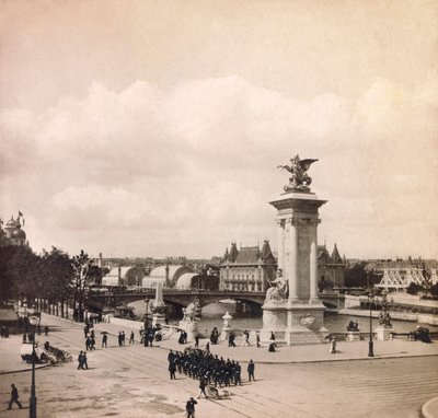 Exposição Universal de 1900 - Exposição Universelle de 1900 em Paris: Pylon da ponte Alexandre III - coleção particular de Anonymous Anonymous