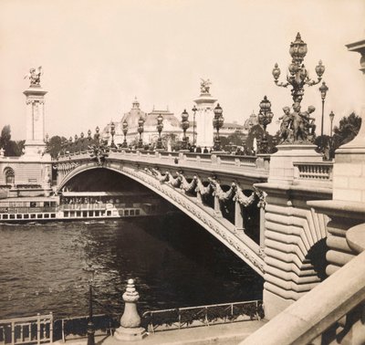 Exposição Universal de 1900 - Exposition Universelle de 1900 em Paris: A ponte Alexandre III - coleção particular de Anonymous Anonymous