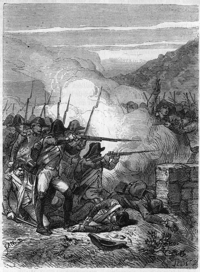 Vendee Wars (1793-1796): Batalha de Torfou (Batalha de Tiffauges), vitória das tropas de Vendee contra as de Kleber em 19 de setembro de Anonymous Anonymous