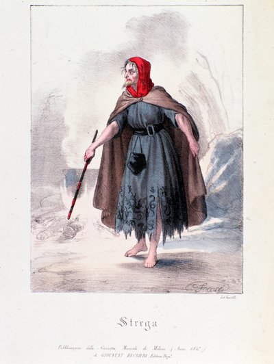 Personagem de bruxa em Macbeth, ópera de Giuseppe Verdi de Anonymous Anonymous