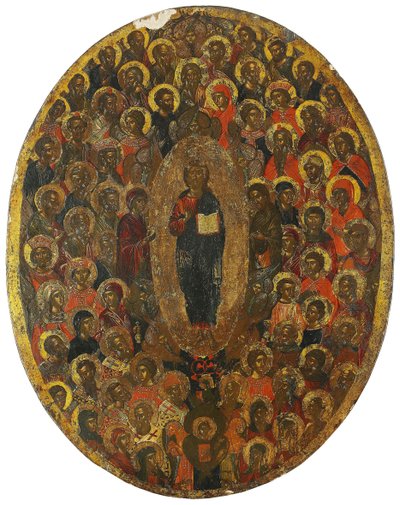 Deesis, século XVII de Anonymous Russian icon painter