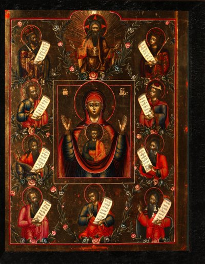 Nossa Senhora de Kursk, início do século XIX. de Anonymous Russian icon painter