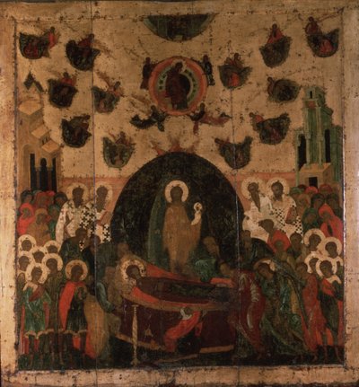 A Dormição da Virgem, ca 1479 de Anonymous Russian icon painter