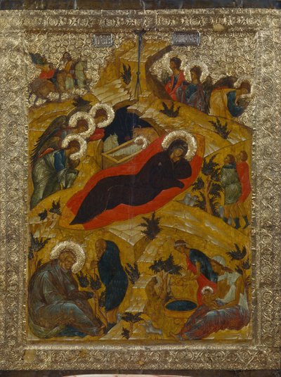 A Natividade, 1497 de Anonymous Russian icon painter