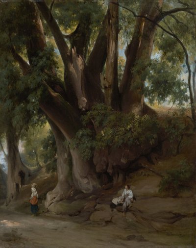 Italian Treescape (estrada em Albano) de Anselm Feuerbach