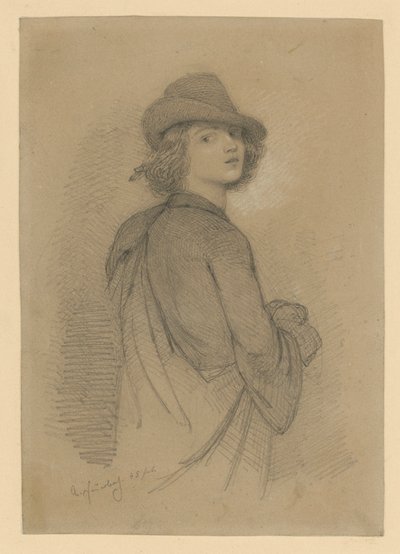 Auto-retrato de juventude de Anselm Feuerbach