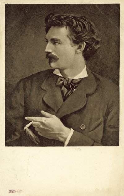 Auto-retrato de Anselm Feuerbach, artista alemão de Anselm Feuerbach