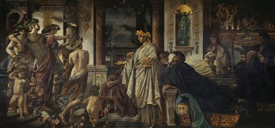 A segunda versão do simpósio, ca 1871-1874 de Anselm Feuerbach