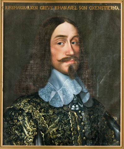 Retrato do Conde Johan Axelsson Oxenstierna 1611-1657. de Anselm van Hulle
