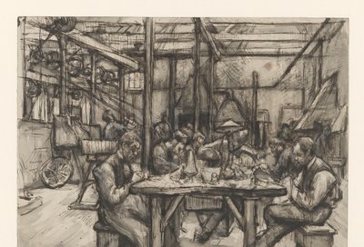 Oficina na fábrica de prata de Begeer de Anthon Gerhard Alexander van Rappard