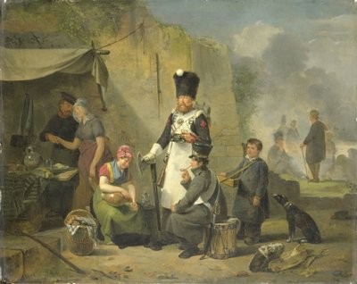 O seguidor do acampamento de Anthonie Constantijn Govaerts