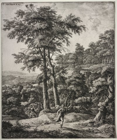 Apolo e Daphne. de Anthonie Waterloo