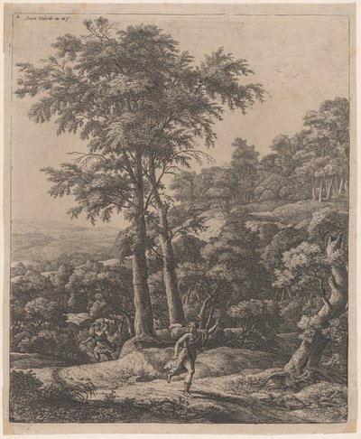 Apolo e Daphne, século XVII. de Anthonie Waterloo