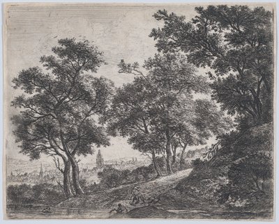 Banhistas, século XVII. de Anthonie Waterloo